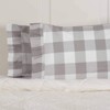 Madison Check Gray King Size Pillow Cases, Set of 2,
