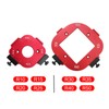2PCS 4 in 1 Arc Angle Positioning Template, 10‑25R and