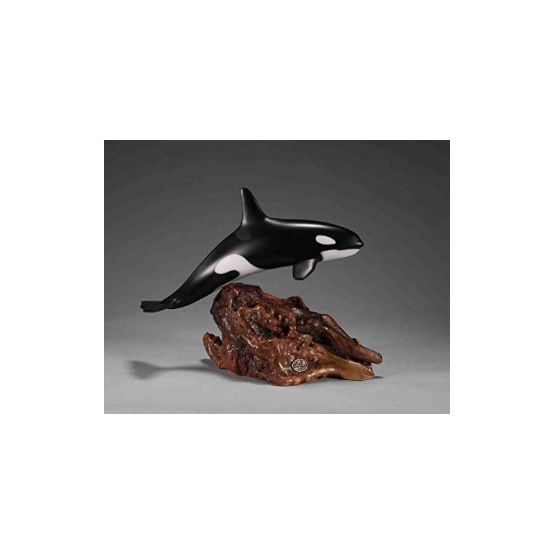 ORCA Sculpture by John Perry Killer Whale Large version 12in