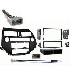 Harmony Audio Compatible with Honda Accord Crosstour 2010 2011 2012 2013 2014 w Manual Climate Stereo Harness Radio Dash Kit