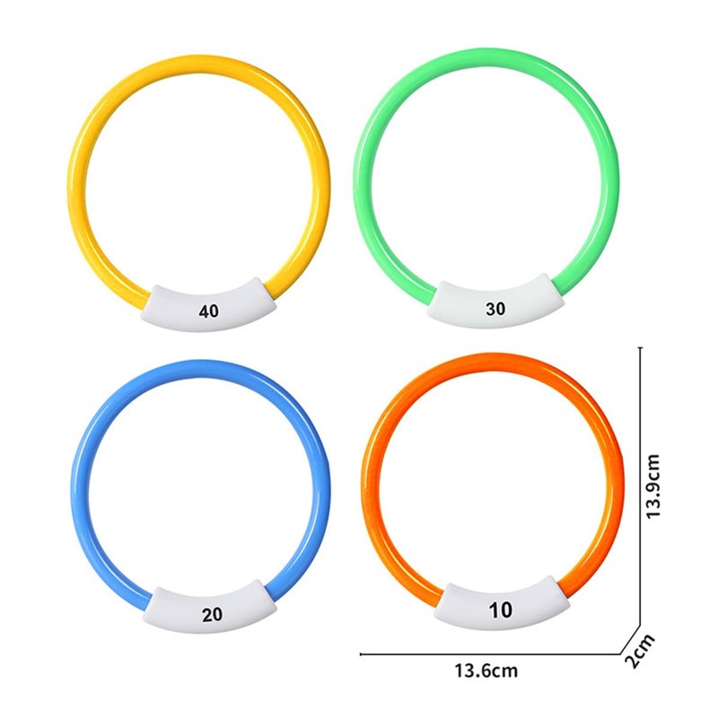 ieron 4 Piece Diving Stick, Pool Diving Ring, Diving Ring