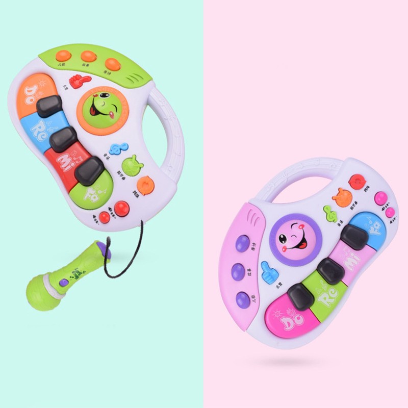 Baby Piano Toy Multifunctional Educational Drum Animal Sound Keyboard Piano
