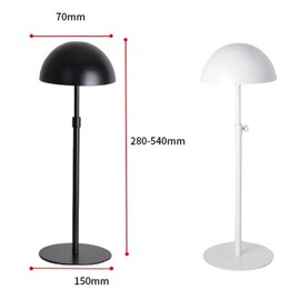 Fenteer Hat Stand Wig Stand, Sturdy Multipurpose Dome Shape Stable Hat Rack Head Model Display for Home,