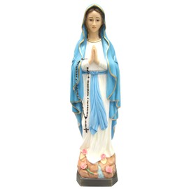 Vittoria Collection 27 Inch Our Lady of Lourdes Statue Made in Italy Indoor Outdoor Garden