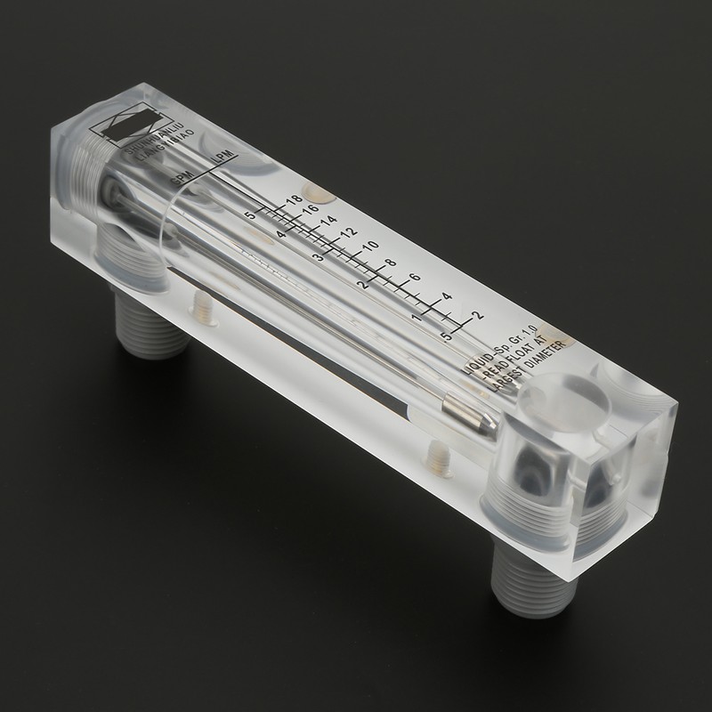 LZM-15 0.5-5GPM Knob Panel Type Liquid Flowmeter Flow Meter Measurement