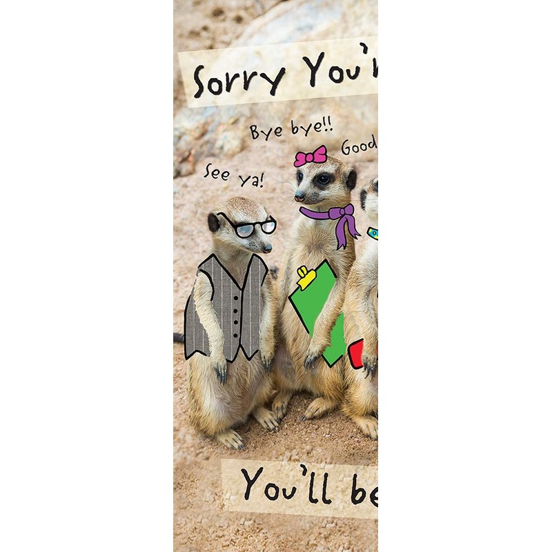 Piccadilly Greetings Modern Large Card Leaving - 12 x 9