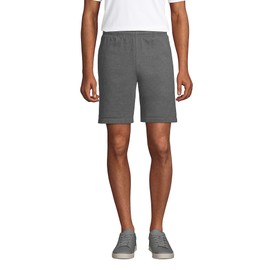 Lands' End Men s Jersey Knit Shorts Charcoal Heather Regular Large