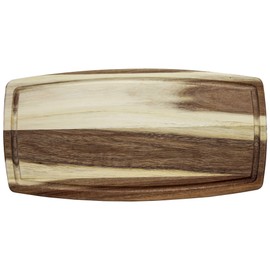 TB Home 14" Acacia Wood Serving & Cutting Board with Juice Groove