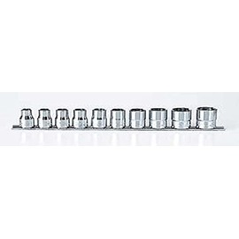 Yamashita Industrial Laboratory Koken 1/2 (12.7 mm) SQ. Surface Socket Rail Set, Set of 10, RS4410M/10