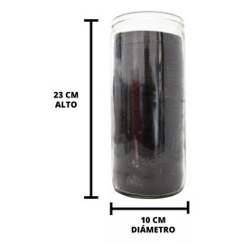 CEB Veladoras Jumbo Negras 2 Piezas