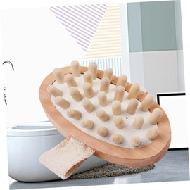 minkissy Pcs Natural Wooden Bath Brush Body Massage Brush Beads Foot Knee Leg Scrubber Australian Friendly