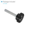 CoCud Knurling Clamp Knob M5 x 30mm Male Thread 21mm