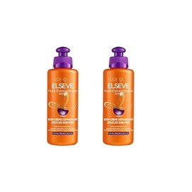 L'Oréal Paris Elseve Huile Extraordinaire Soin-Crème Définissant Cheveux Bouclés 200 ml - lot de 2