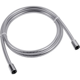 CORNAT TECB3373 Shower Hose Plastic 2,0m Trans./chr, Transparent, 200 cm