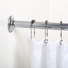 Zenna Home Adjustable Shower Rod, 44" to 72", Permanent Wall-Mounted