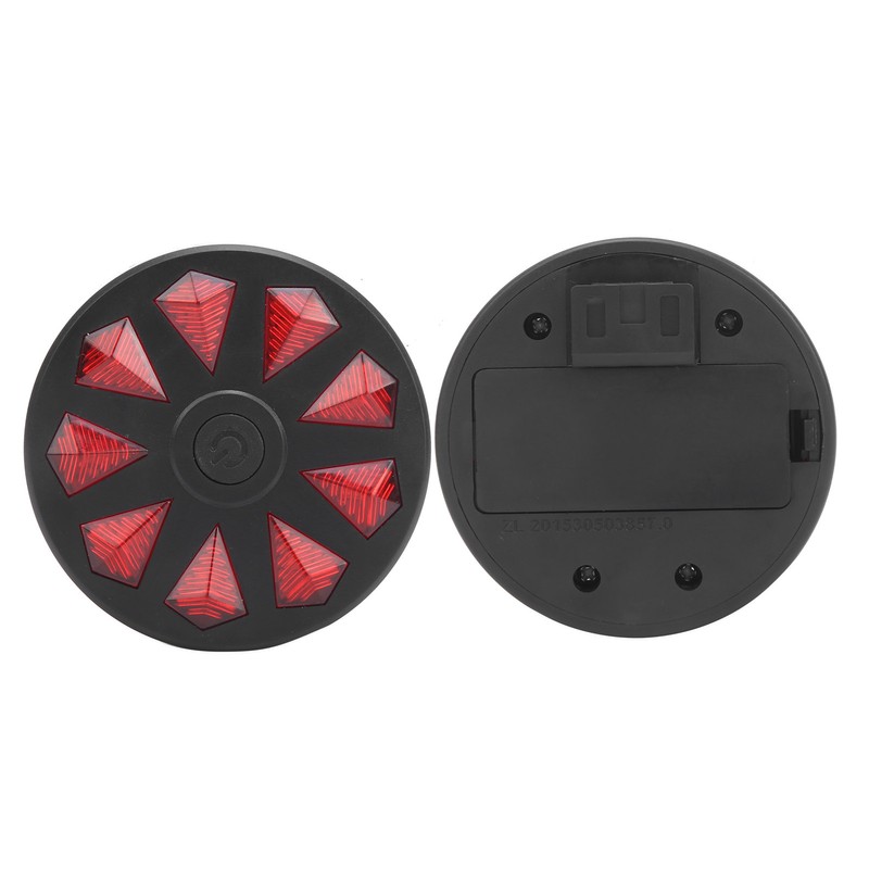Bike Taillight Red Diamond Pattern Bicycle Safe Warning Flashing Riding