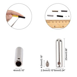 NBEADS 24 Sets Metal Shoelace Tips, 2 Colours Alloy Shoelace Head and Shoelaces Replacement Shoelaces for DIY Repair and Design Making, Round Head, 4 colours - 24 sets