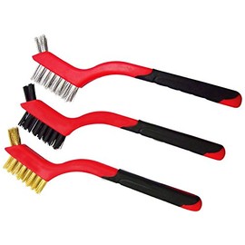 3 PIECE PLUG / COMPONENT BRUSH SET WITH EXTRA SMALL BRUSHES BUILT ON (S3535)