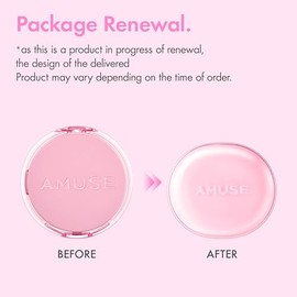 Amuse- SEOUL DEW POWER VEGAN CUSHION 04 TAN | beige intenso | efecto húmedo, brillo, duradero, doble cobertura, limpio