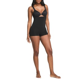 SPANX ASSETS, High-Waist Boyshort, Very Black, Large