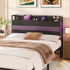 Aheaplus Headboard for Full Size Bed with USB Ports, Outlets