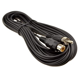 kenable Phono Red/White/Yellow Extension Lead for RCA Audio/Video Cables 10m [10 metres]