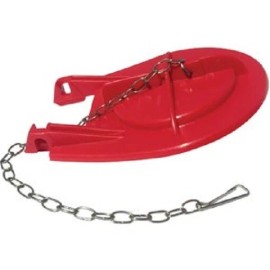 LASCO (12)- Lasco Kohler Cimarron 3-1/4 In Red Rubber Toilet Flapper with Chain 04-154