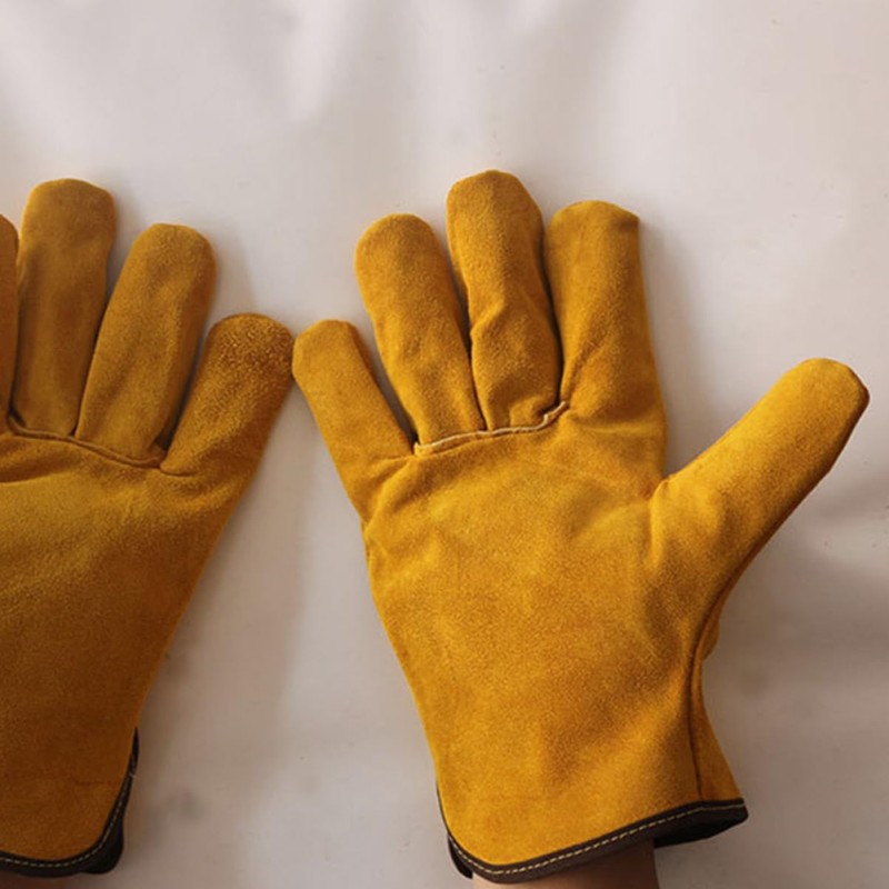 Operitacx 1 Pair Wear Resistant Welding Gloves Multipurpose Protective Gloves