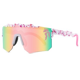 RICONE Two Sizes Cycling Sunglasses Polarized UV400 for Adults Youth Boys Girls Men Women Baseball Sports Glasses Outdoor - QY3