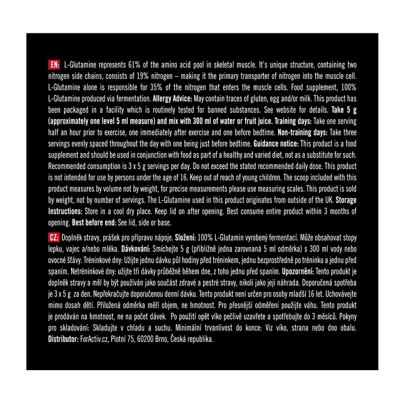 Reflex Nutrition L-Glutamine Supplement (500g) Powder