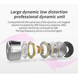 CCA C10 in-Ear Headphone, in-Ear Monitor,HiFi 1DD 4BA Hybrid Five Drivers in-Ear Earphone,Zinc Alloy Shell+Resin Cavity Wired Earbuds with 0.75mm 2Pin Gold Plated Detachable Cable (Black,No Mic)