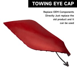 Yollky Front Bumper Tow Hook Cover Cap for Nissan Rogue 2017-2020 | Durable and Sturdy | 622A0-6FL0H | Tow Hook Eye Hole Cover Cap - Red