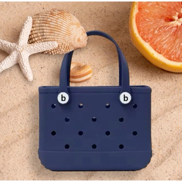 Mini Bag Navy Bogg Model Look Beach Bag With B