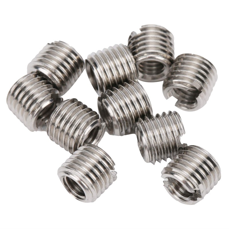 Ausla Thread Insert, 10 Pieces Self-Tapping Thread Insert, Stainless Steel