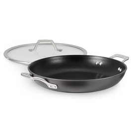 Calphalon 1948256 Signature Hard Anodized Nonstick Covered Everyday Chef Pan, 12", Black