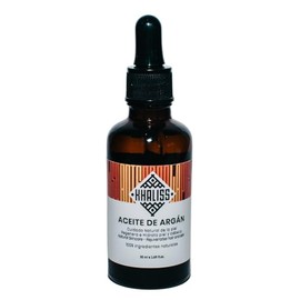 Khaliss Aceite de Argán: Aceite para cabello 100% natural, orgánico y vegano | Cabello y barba: Vitaminas para una hidratación profunda y fortalecimiento capilar | Piel: Hidratacion profunda y Renovación celular | 50ml