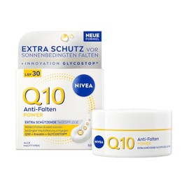 NIVEA Anti-Wrinkle Day Cream SPF 30, Face Care Reduces & Prevents Wrinkles, Firming Day Cream with Pure Q10, Creatine & Glycostop, Power Q10 Extra Protective Day Cream (50 ml)