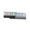 Wood 1 Meters Folding Wooden Ruler Measuring Metal Tips and