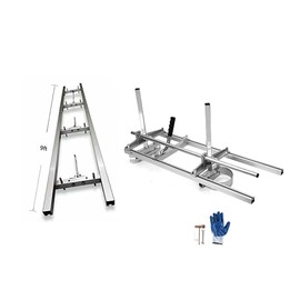 Portable Chainsaw Mill 36 Inches Planking Milling Bar Size 14 Inches to 36 Inches,with 9Ft Rail Mill Guide System