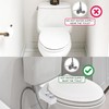 BIDETbidet Left/Right Reversible WARM WATER Ultra-Slim Bidet Attachment with Temperature