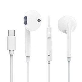 SZSL Type c Wired Earphones, HIFI Sound Quality, Earphone Microphone, Talkable, Volume Control, Low Noise, Talkable, Compatible with All Type C Interface Devices (Not Recommended for Apple 15)