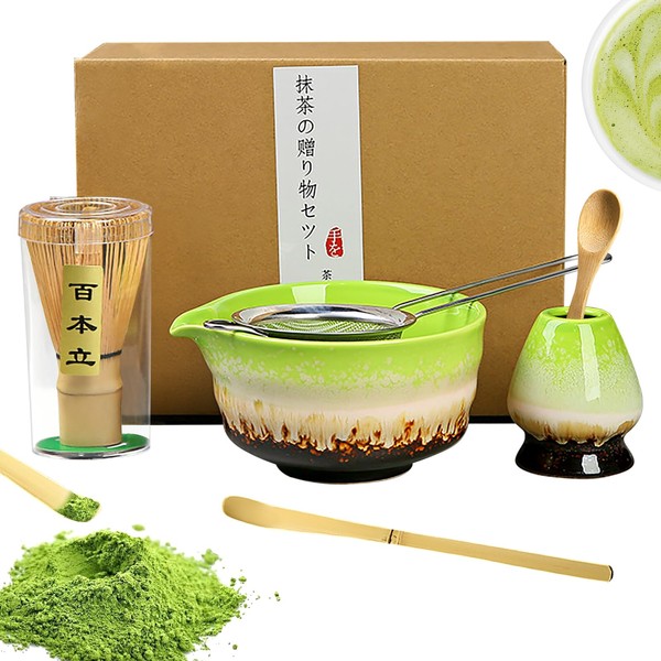 Japanese Matcha Set - Complete Ceremony Collection with Bamboo Whisk