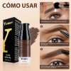 2pzs Tinte De Cejas Waterproof Larga Duración Kit 24h