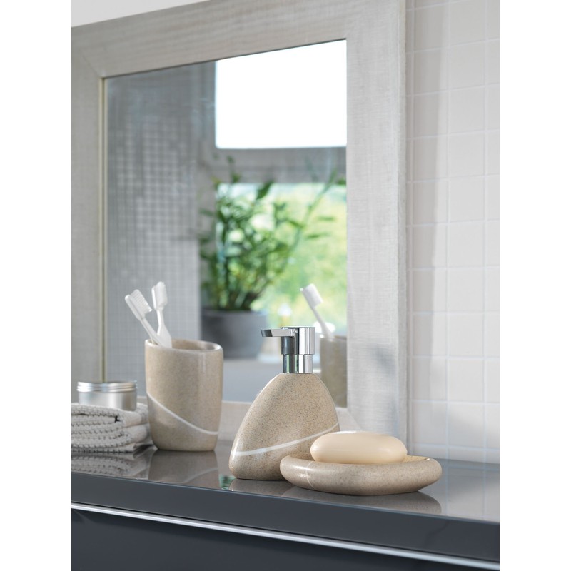 Spirella Etna Shiny Stoneware Soap Dish, Bordeaux