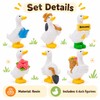 Mini Resin Duck Figurines for Home Decor – Cute 6-Piece