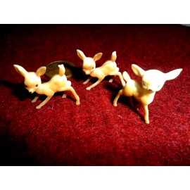 Creative Crafts Bambi Like Deer Miniature - Plastic - Vintage - Hong Kong