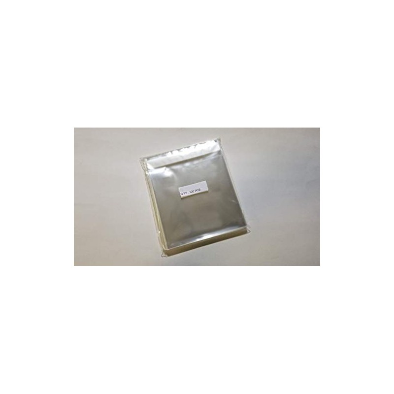 UNIQUEPACKING 100 Pcs 6 7/16 X 6 1/4 Clear Resealable