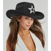 INOGIH Western Cowboy Hat, Disco Cowgirl Hat, Fedora Hat with