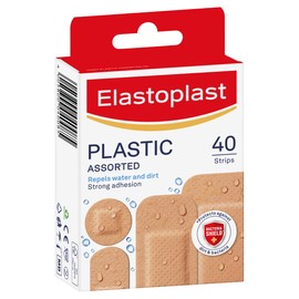 Elastoplast Water Resistant Plastic Plasters Assorted 40 Pack