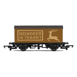 Hornby R60053 (ExThomas) Santa's Reindeer Wagon Railroad Rolling Stock, Red